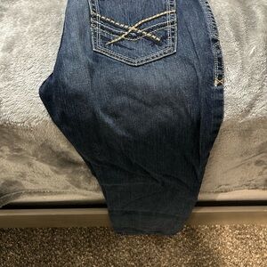 Ariat Men's Slim Fit Dark Blue Jeans